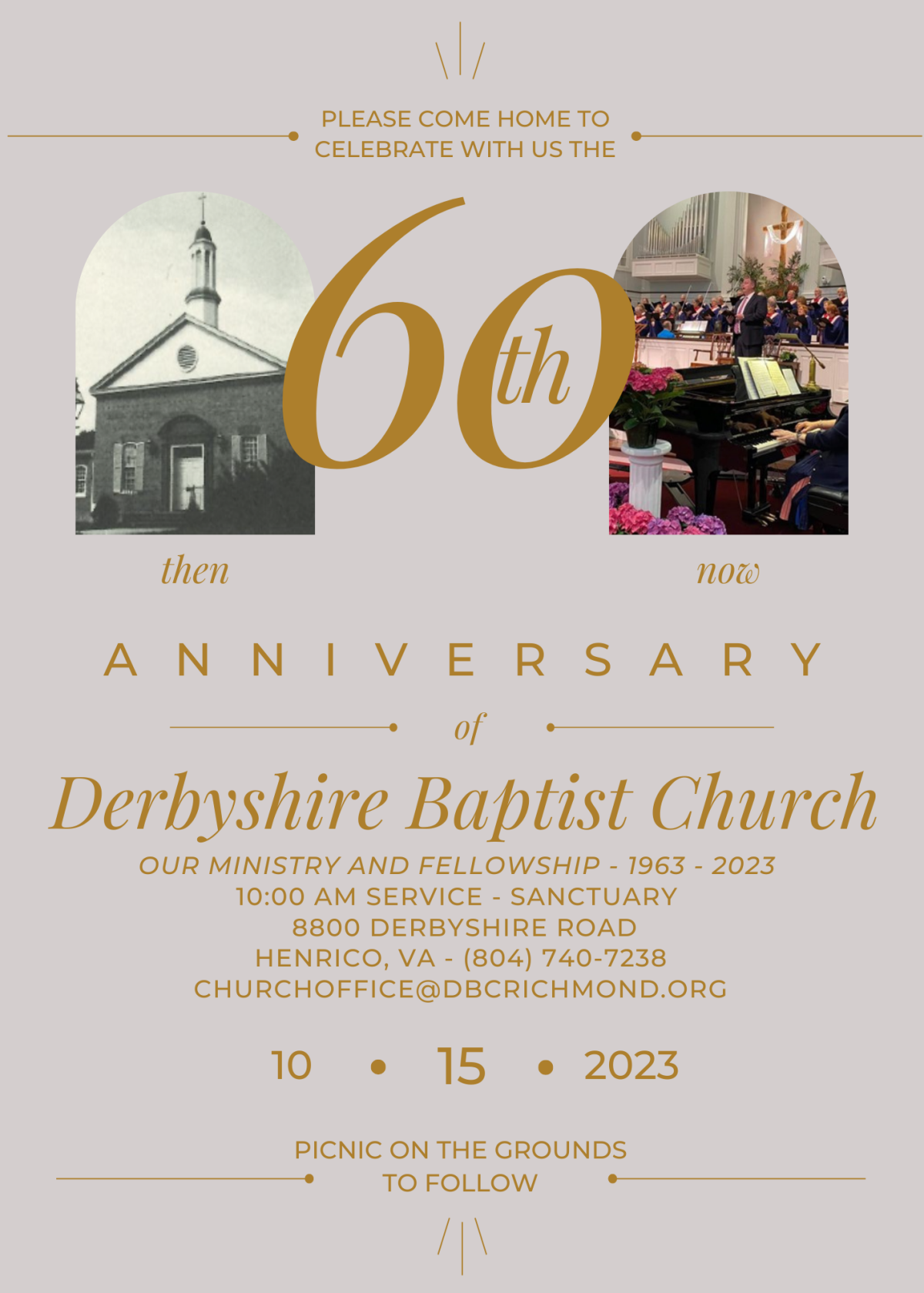 Derbyshire's 60th Anniversary Celebration
