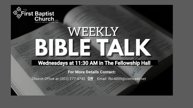 Bible Talk with Pastor Kay (Returns February 21, 2024)
