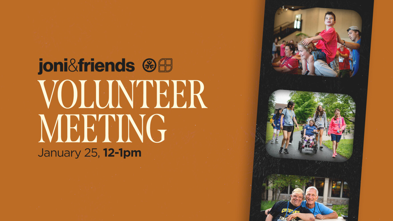 Joni & Friends Family Retreat Info Meeting