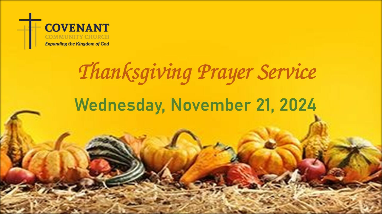 Thanksgiving Prayer Service