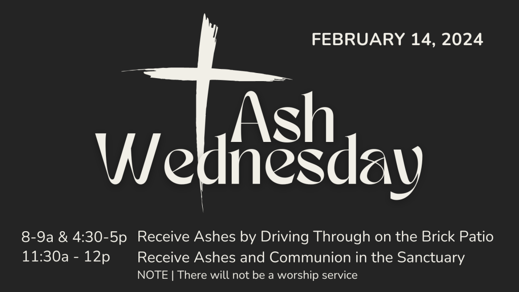 Ash Wednesday 2025 Myers Park Baptist Church