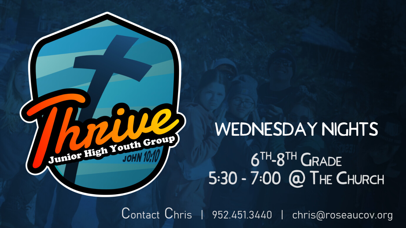 THRIVE: 6-8th Grade Youth Group