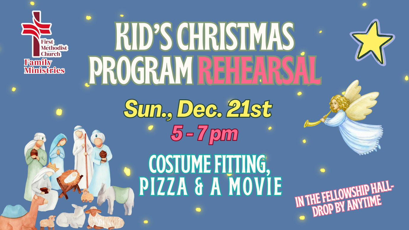 Kids' Christmas Program Rehearsal