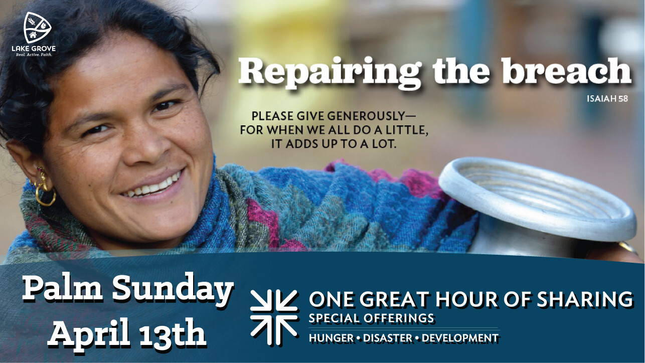 One Great Hour of Sharing Special Offering