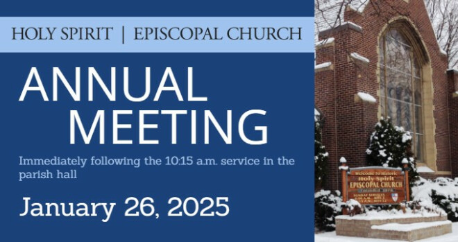 Annual Meeting after the 10:15 service