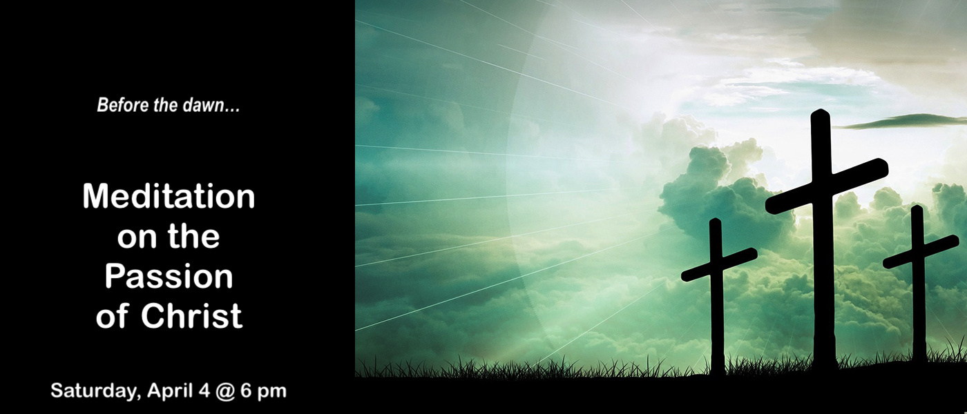 Easter Saturday Meditation Banner