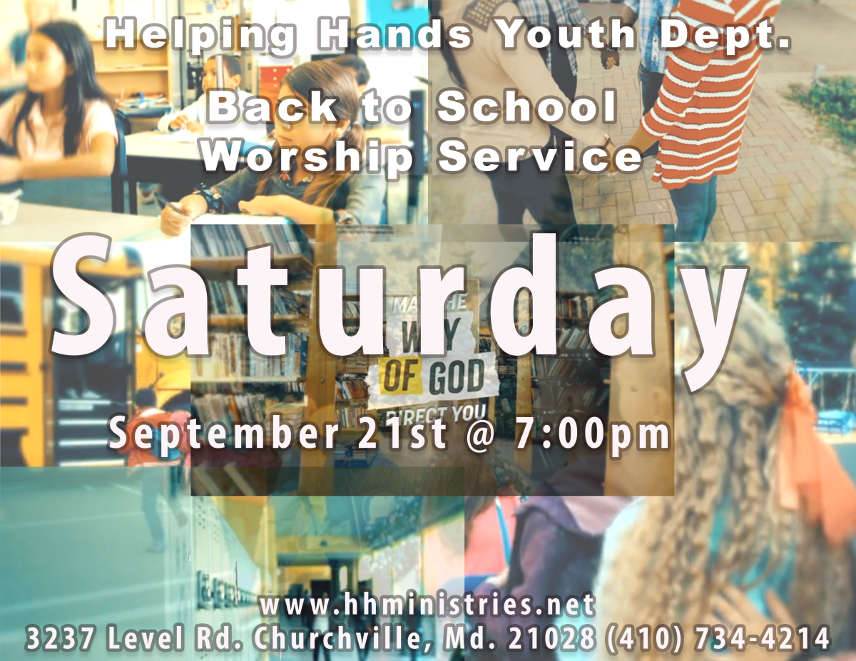 Back To School Worship Service