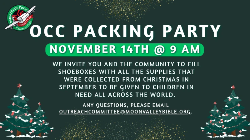 Packing Party - Operation Christmas Child