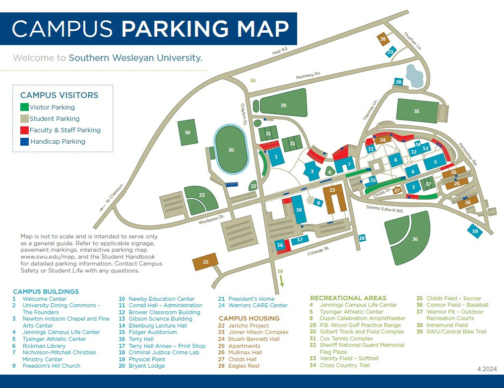 SWU Campus Parking Map