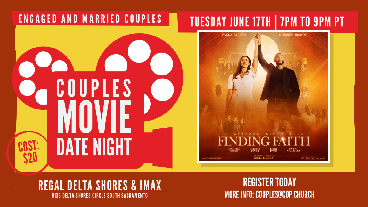 Engaged and Married Couples "Finding Faith (Healed By Jesus)" Movie Night