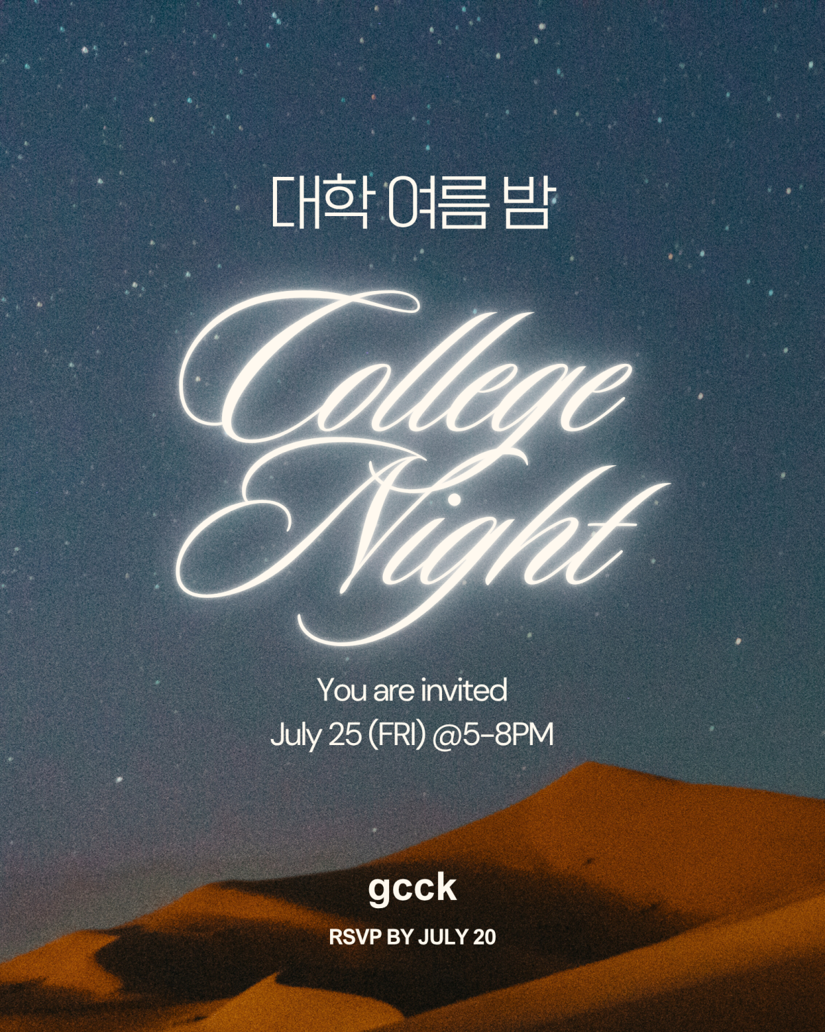 대학 여름 밤 College Night
