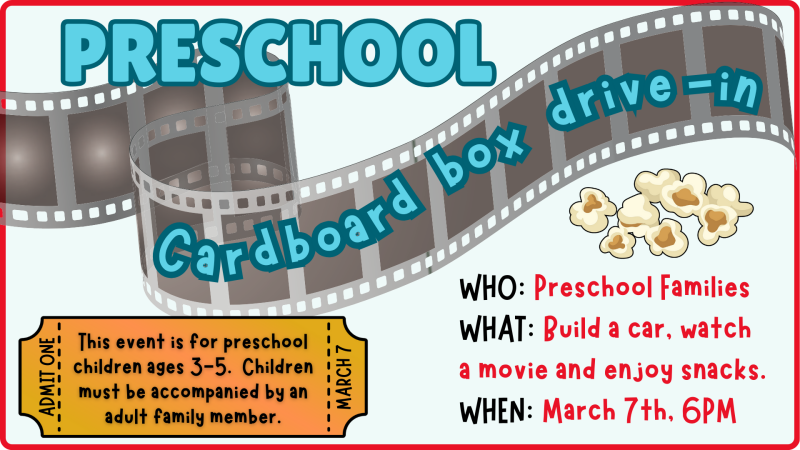 Preschool Drive-In Movie (Jersey Shore Campus)