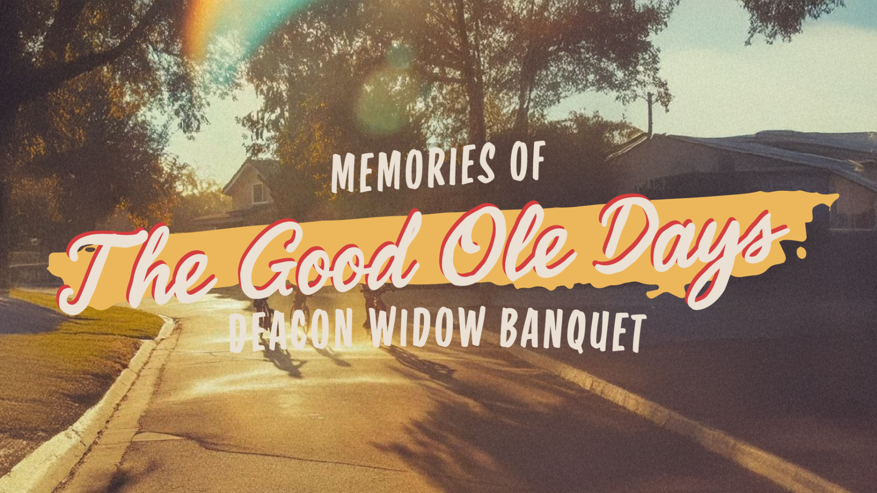 Deacon/Widow Banquet