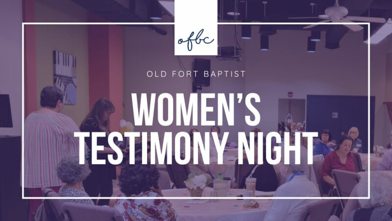 Women's Ministry: Testimony Night