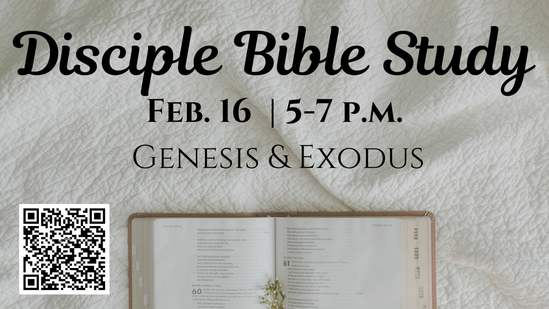 Disciple Bible Study, Genesis and Exodus