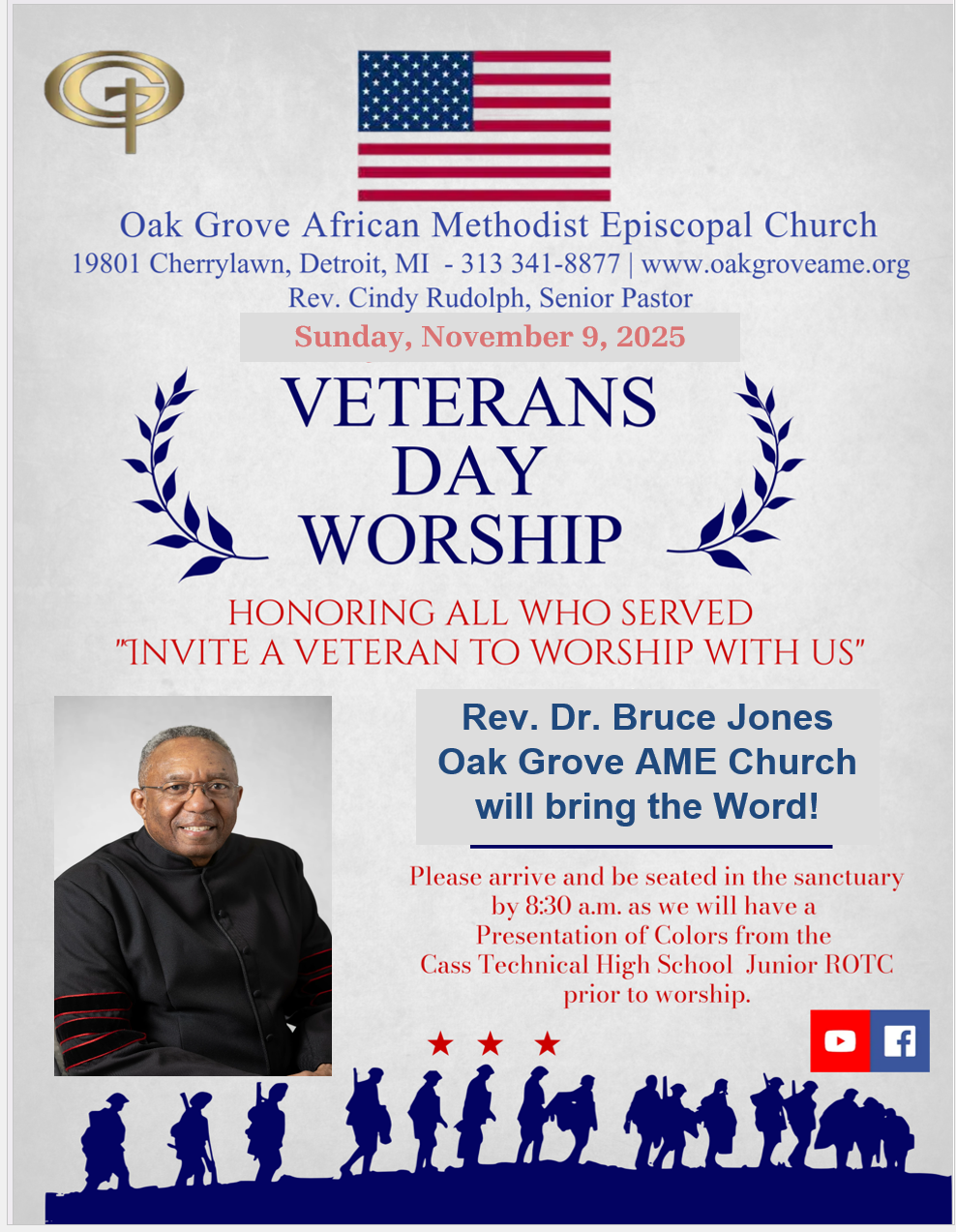 Sunday Worship - Veteran's Day Tribute - Church School - November 9, 2025