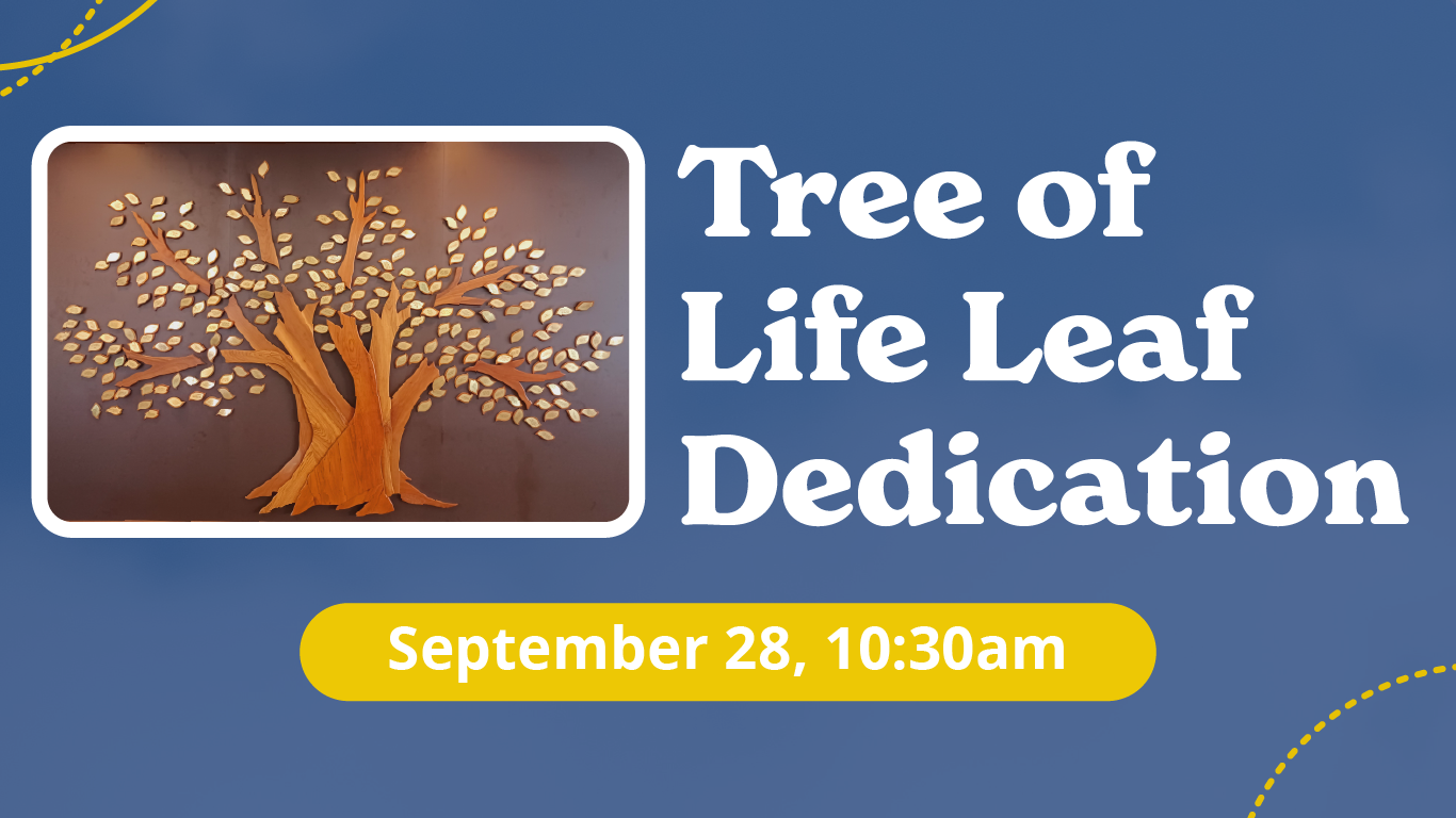 Tree of Life Leaf Dedication Reception