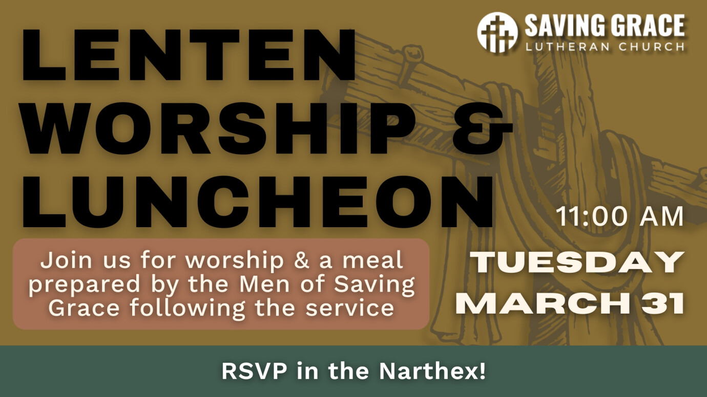 11am Lenten Worship & Luncheon