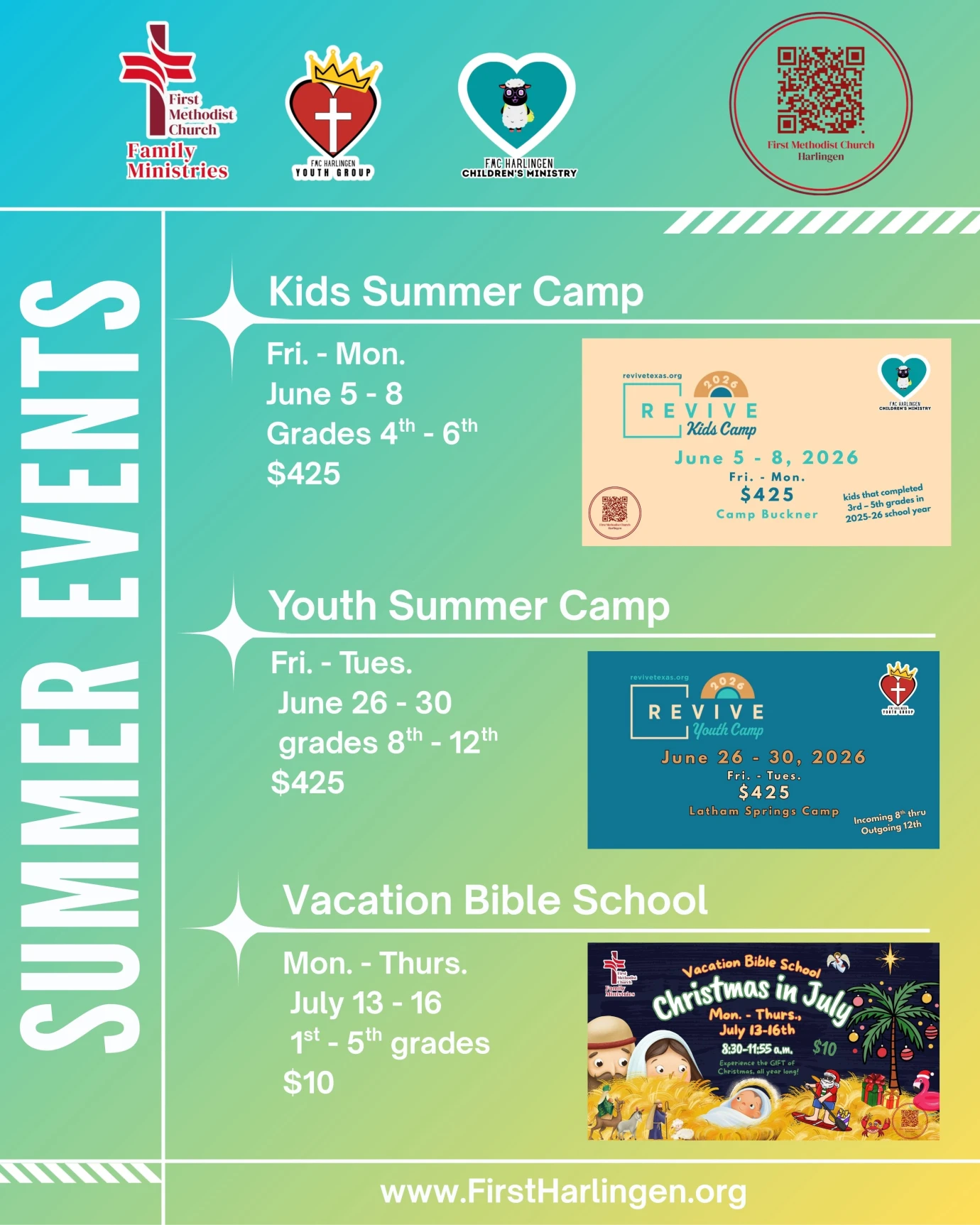 2026 Family Ministries Summer Events