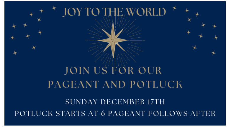 Christmas Pageant & Potluck