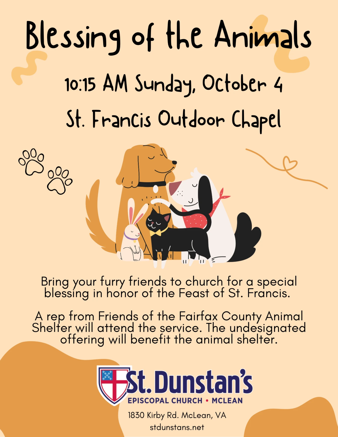 10:15am Holy Eucharist Rite II Blessing of the Animals