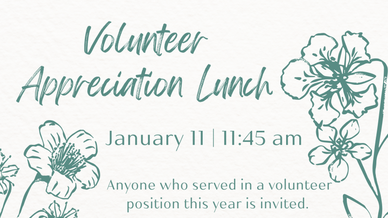 Volunteer Appreciation Lunch