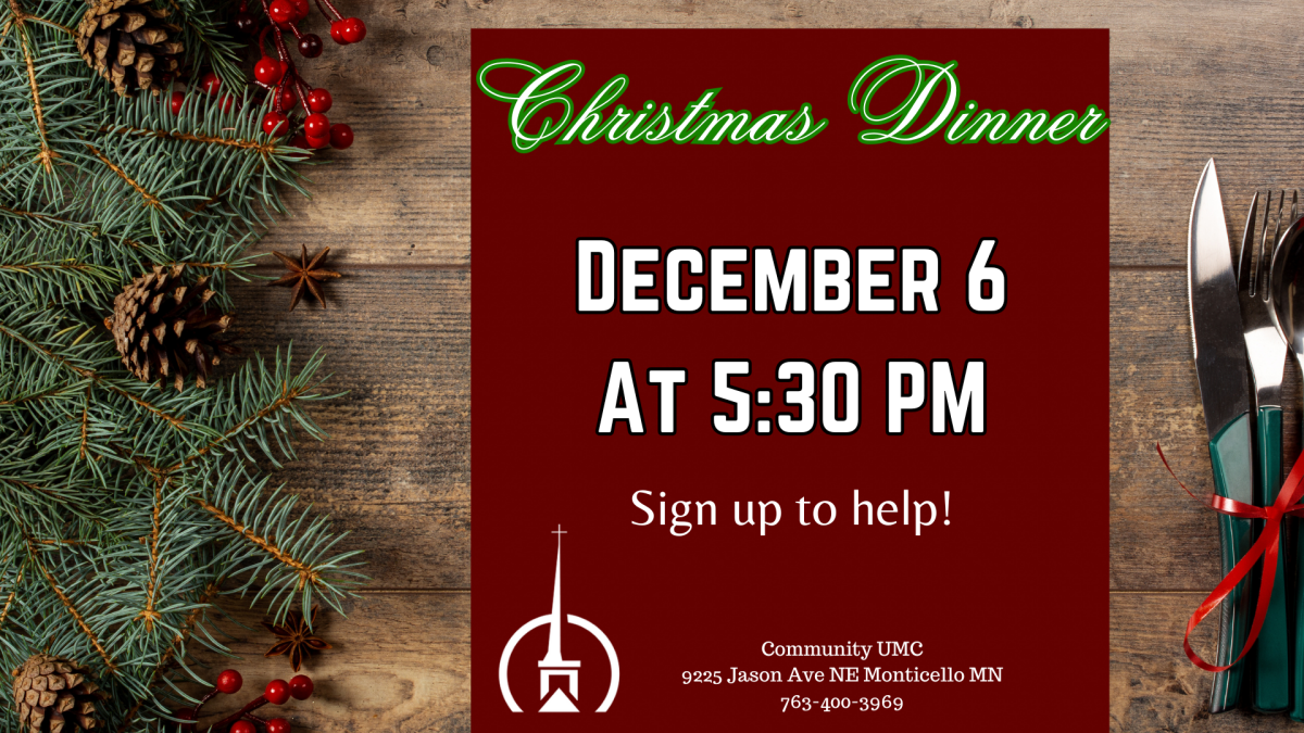 5:30 PM Christmas Dinner