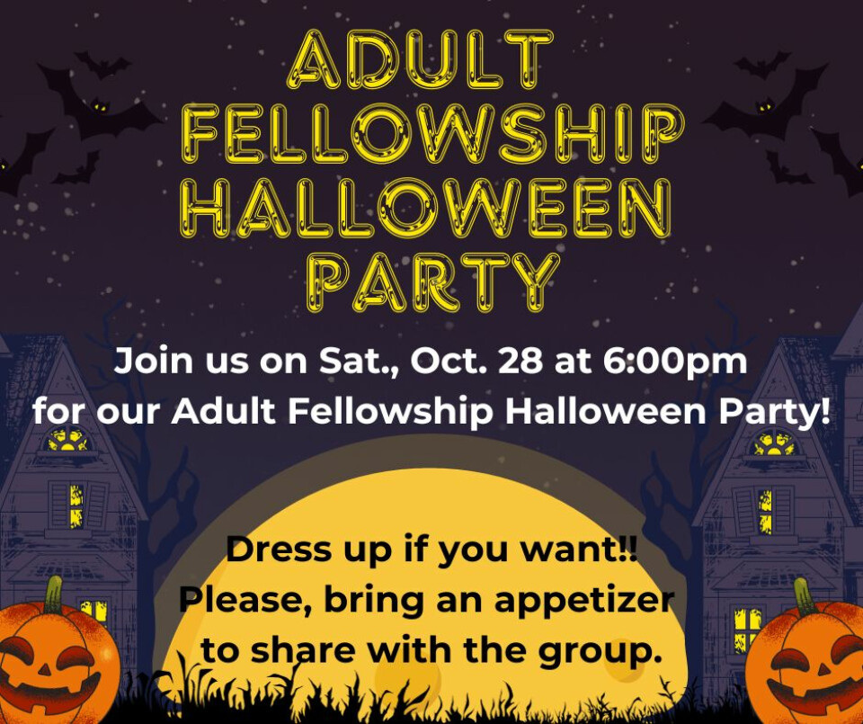 Adult Fellowship Halloween Party