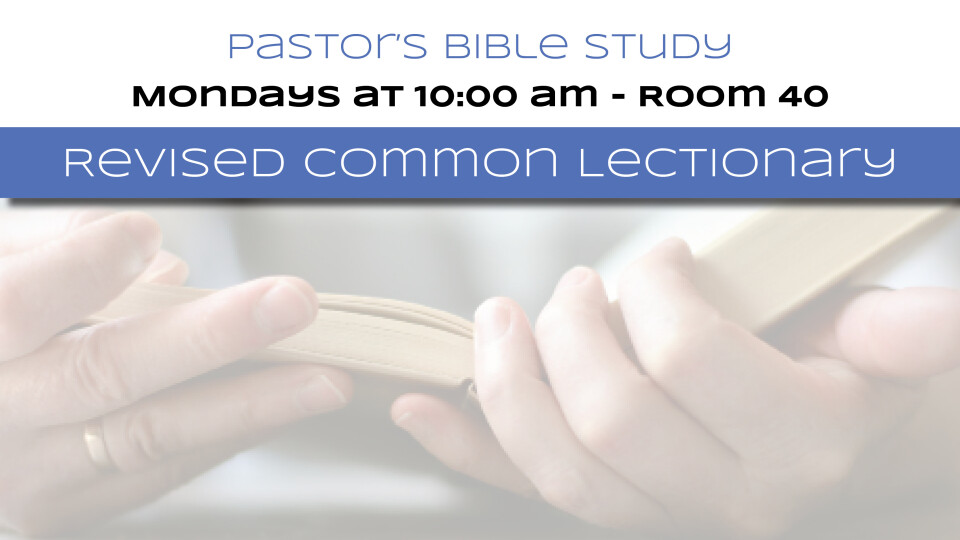 Pastor's Bible Study