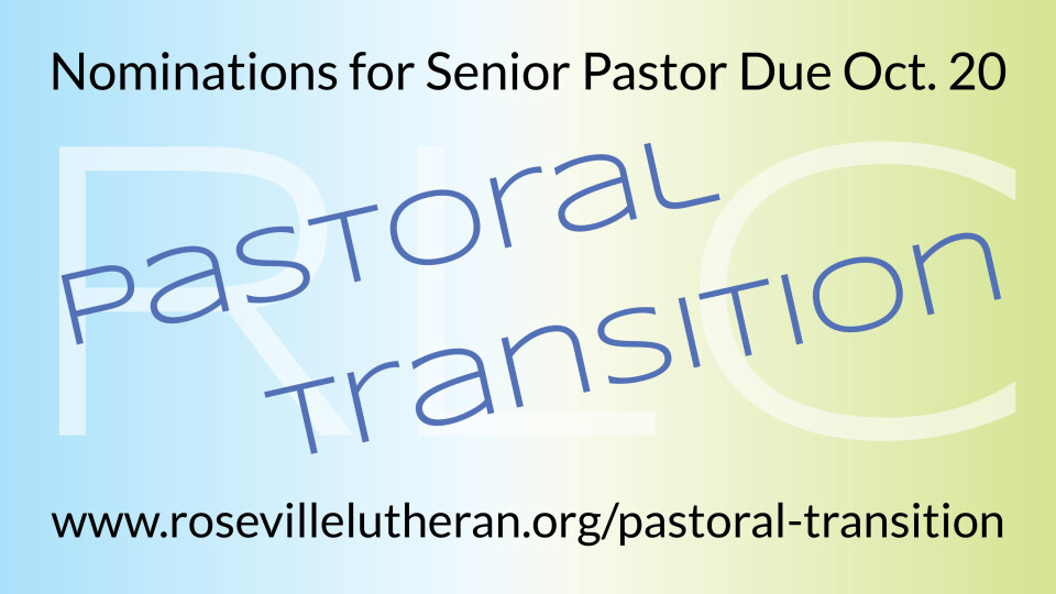 Senior Pastor Nominations