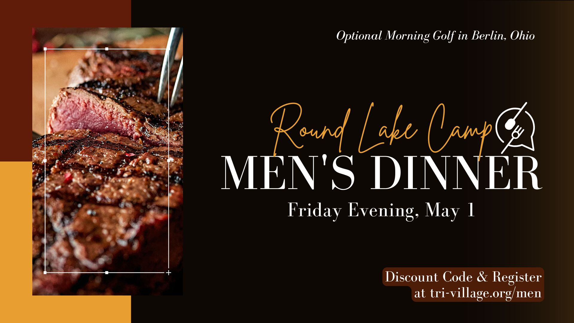 Registration Deadline for May 1 Men's Retreat