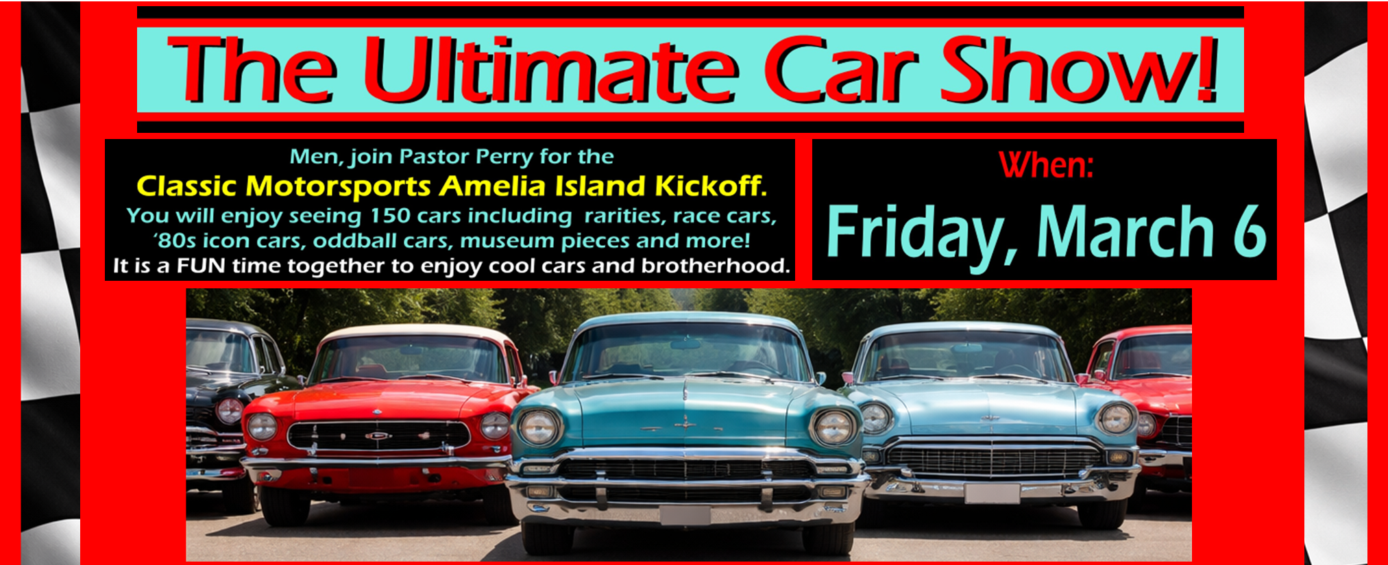Classic Motorsports Amelia Island Kickoff Men's Event Web Banner 3-6-26