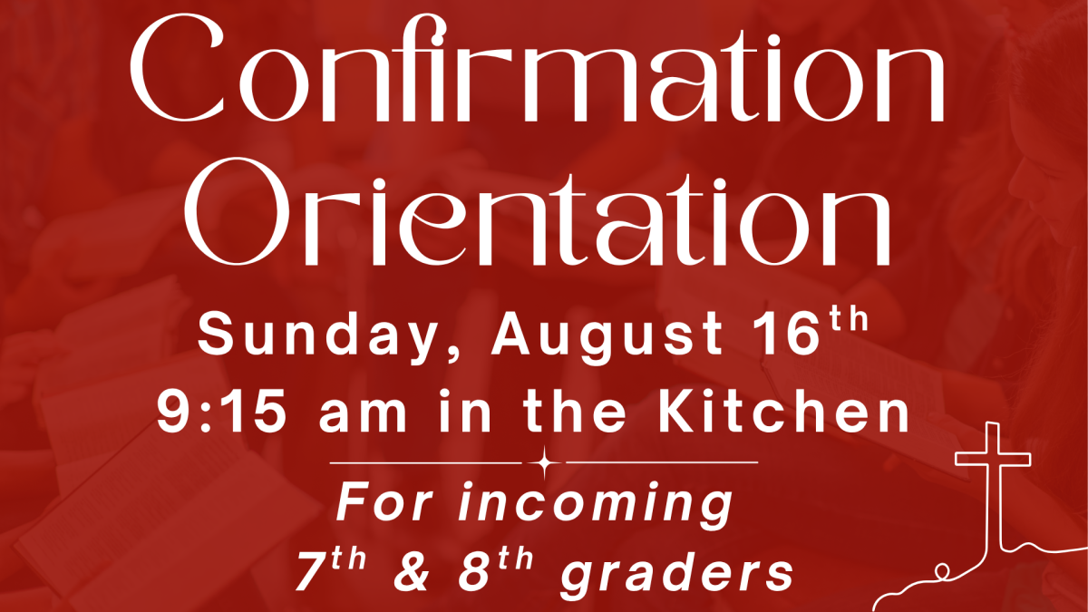 Confirmation Orientation