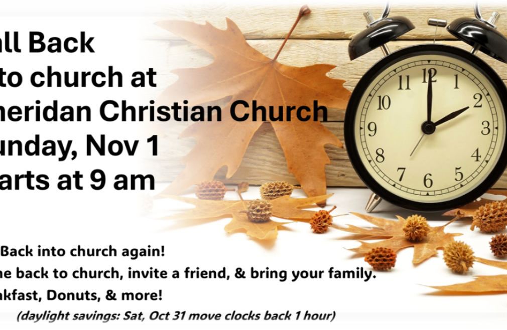 Fall Back into church Sunday!