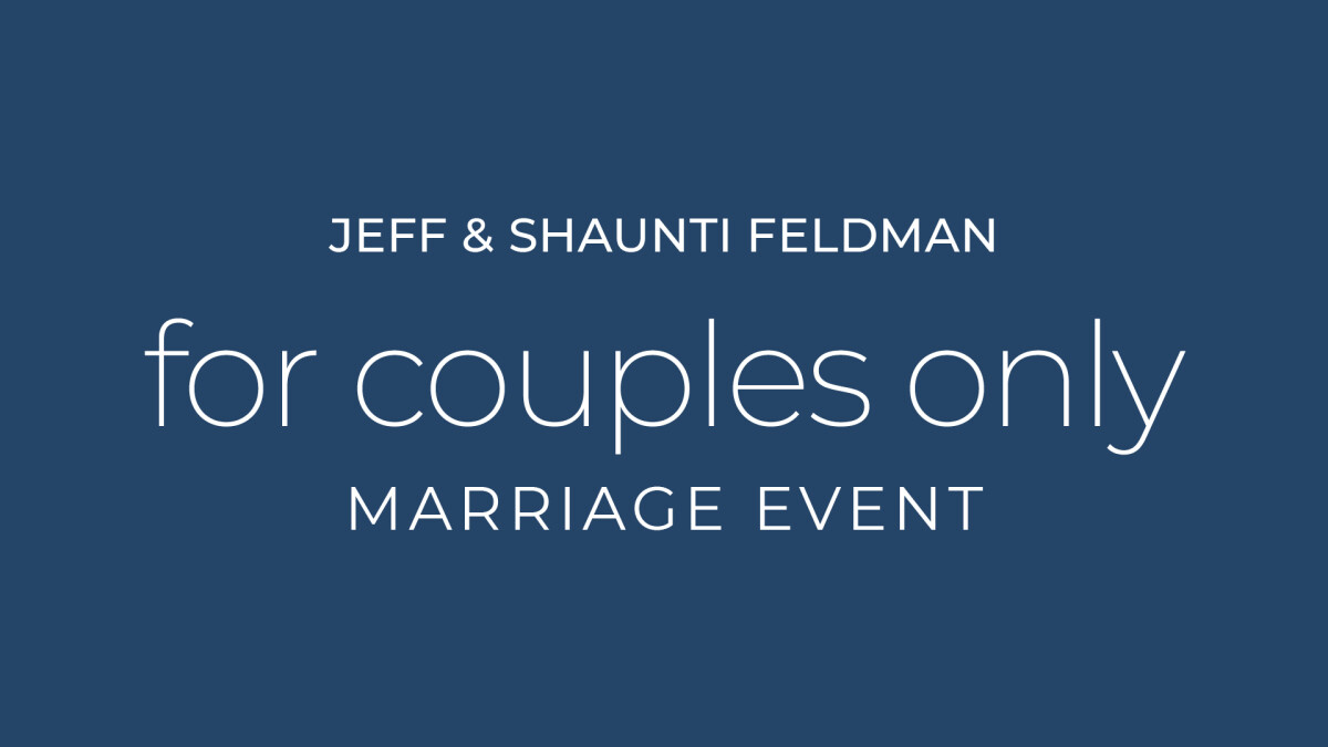 Jeff & Shaunti Feldhahn Marriage Event