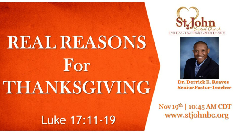 Real Reasons for Thanksgiving