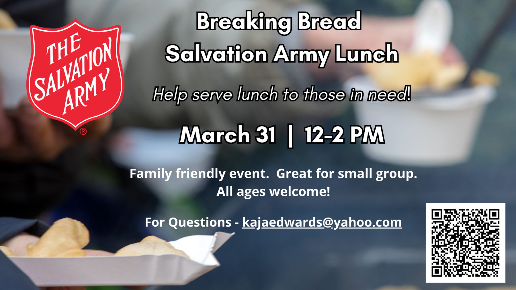 Breaking Bread Salvation Army Lunch