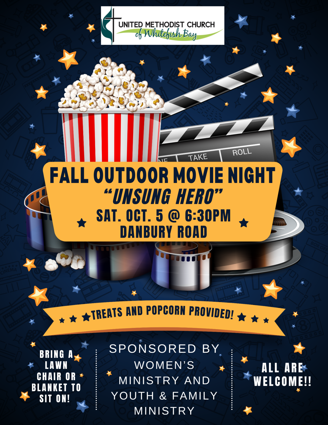 Outdoor Movie Night "Unsung Hero" Hosted by Women's Ministry and Youth and Family Ministry