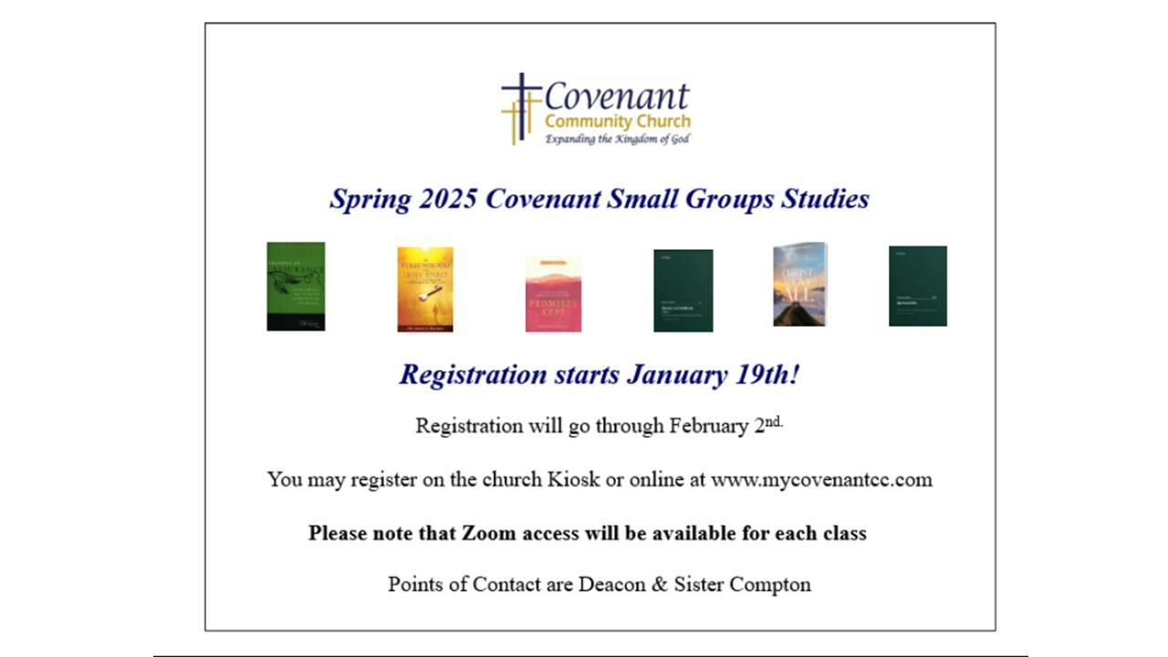 Small Group 2025 Registration