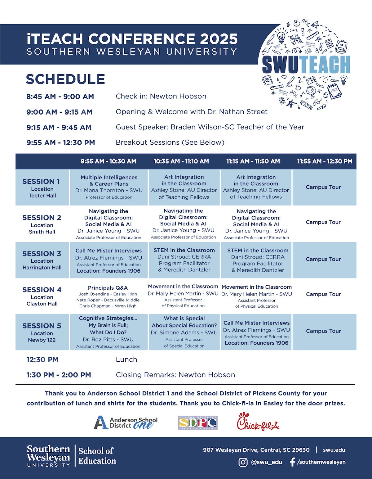 iTeach Conference Schedule