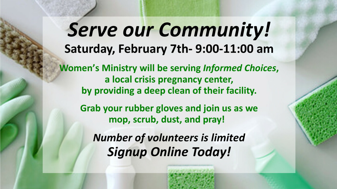 Cleaning Day at Informed Choices Pregnancy Center