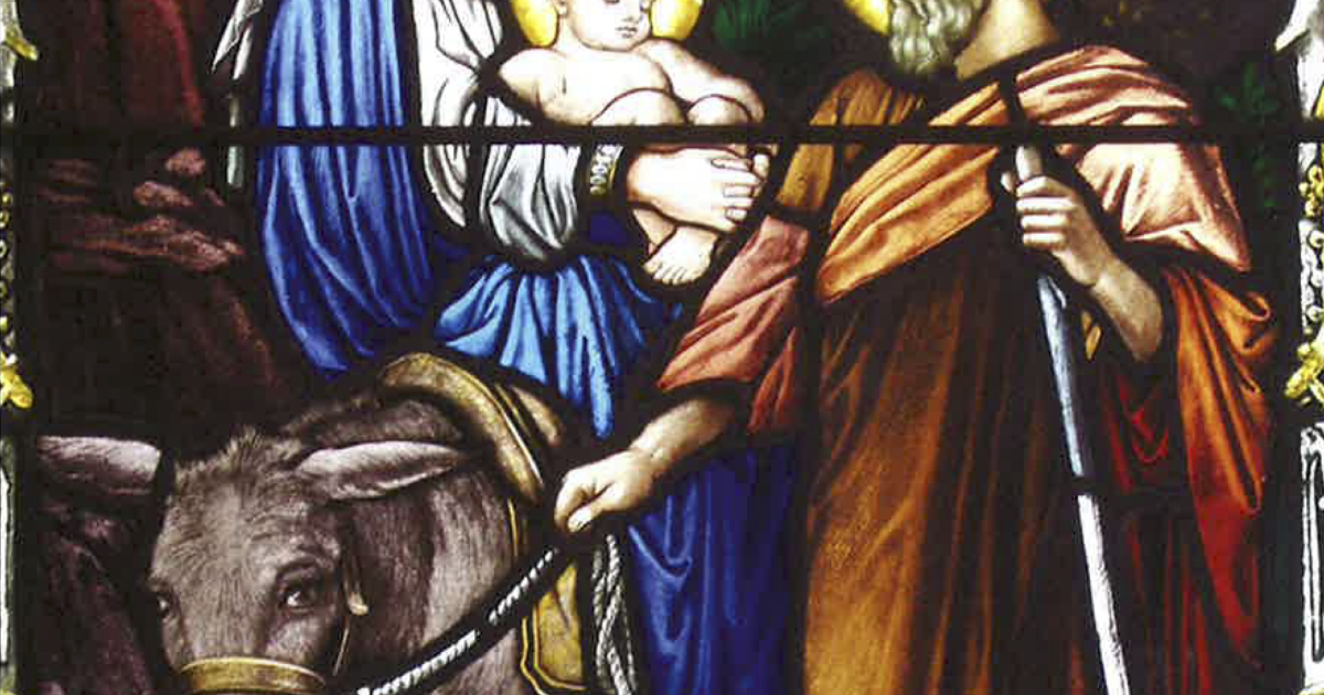 Window #1 - Flight into Egypt | The Golden Cockerel | St. Paul's