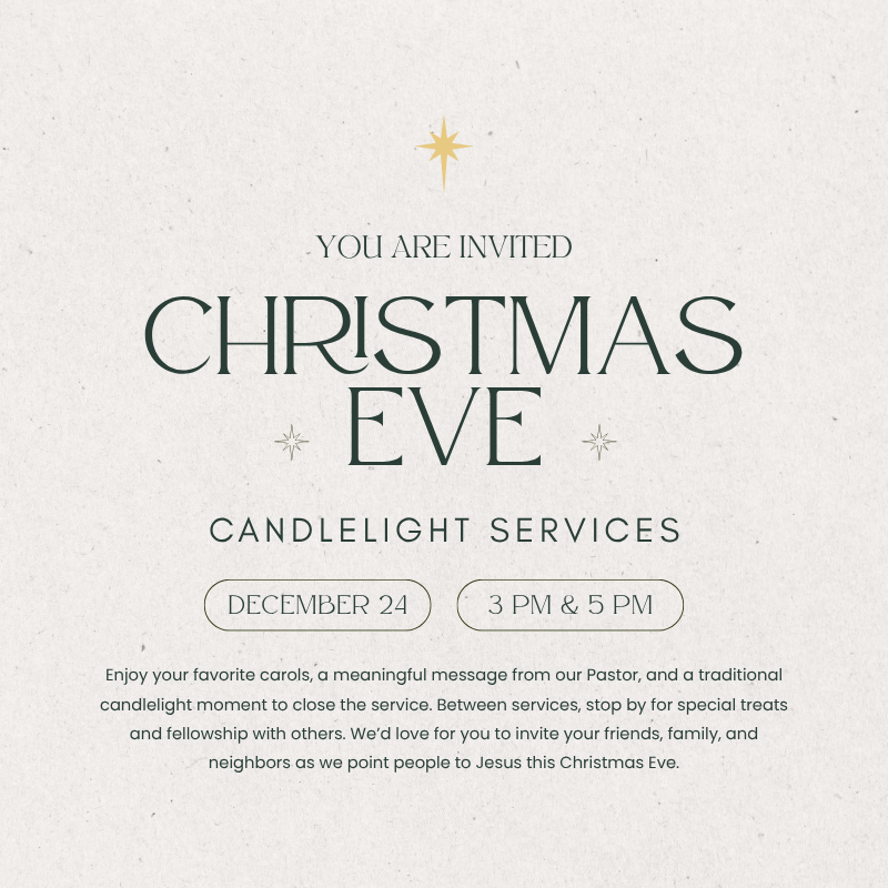 Share an invite card for Christmas Eve