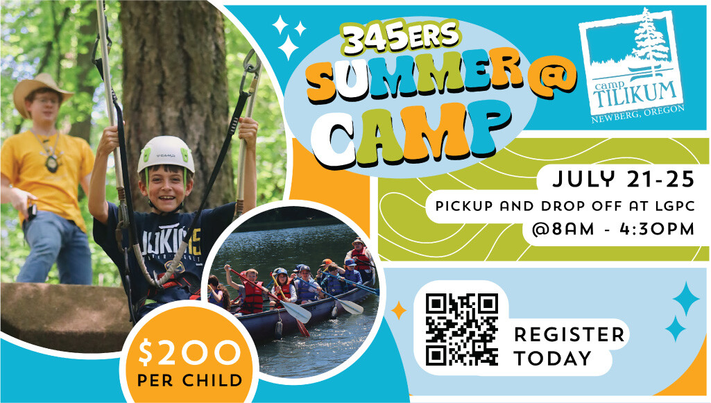 345ers Summer Camp Registration