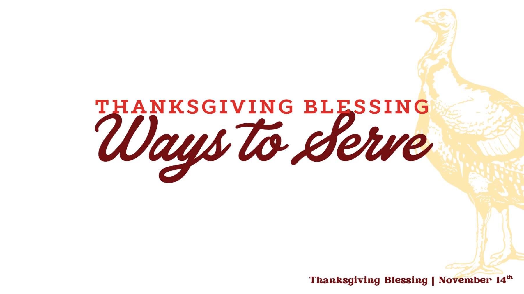 Thanksgiving Blessings Serve Team