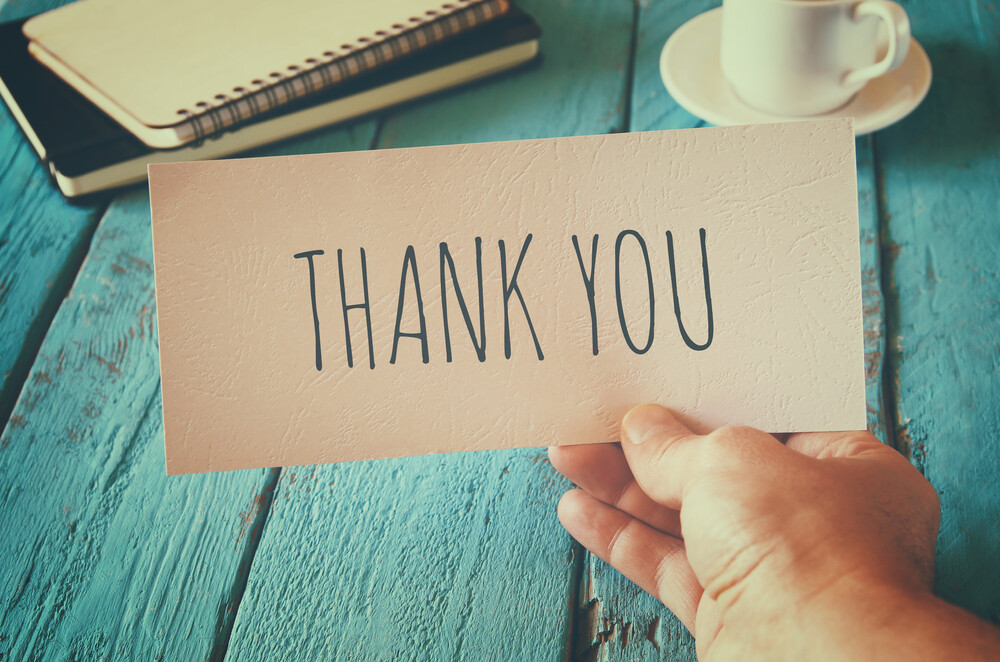 write a thank you card to your pastor
