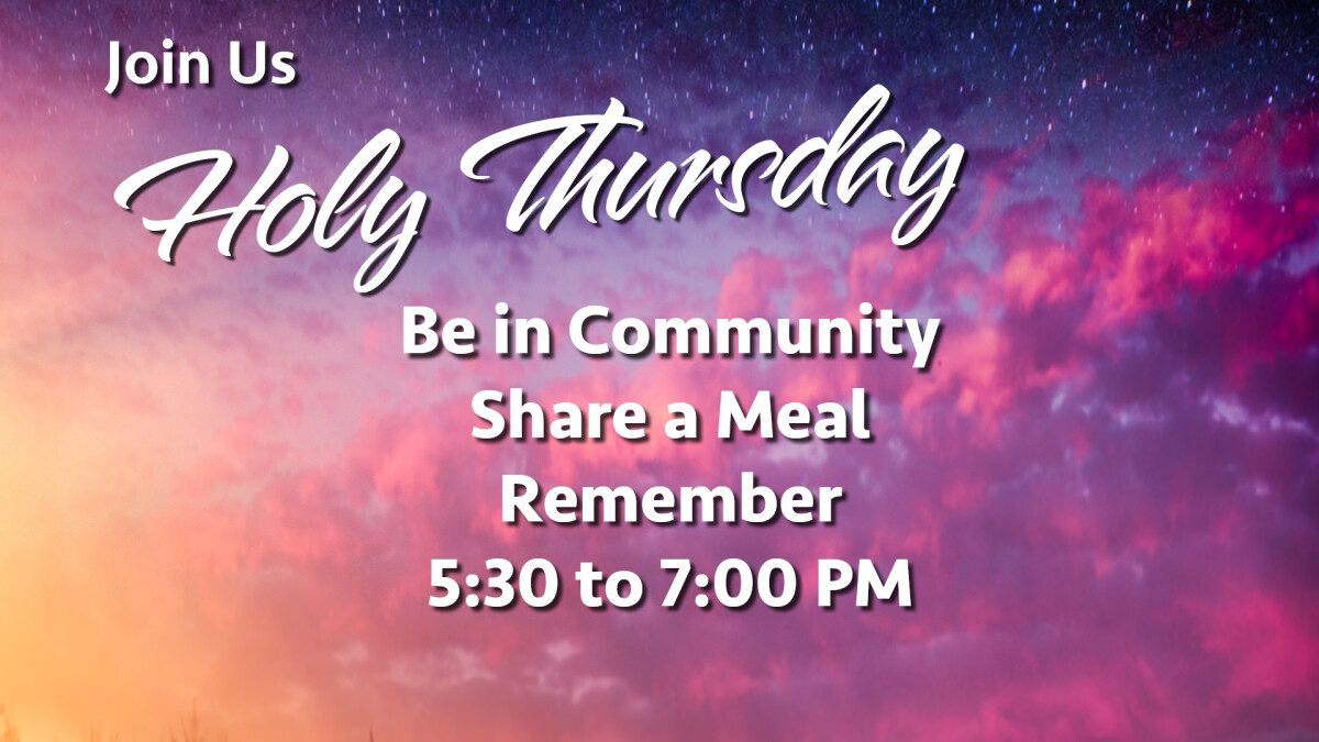 Holy Thursday Eat & Run