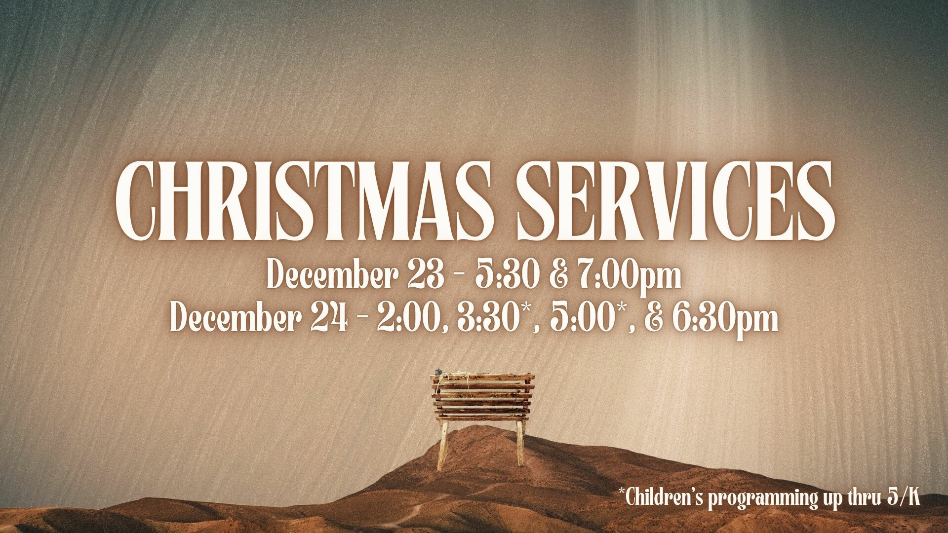 Christmas Candelight Services (Six Service Options)