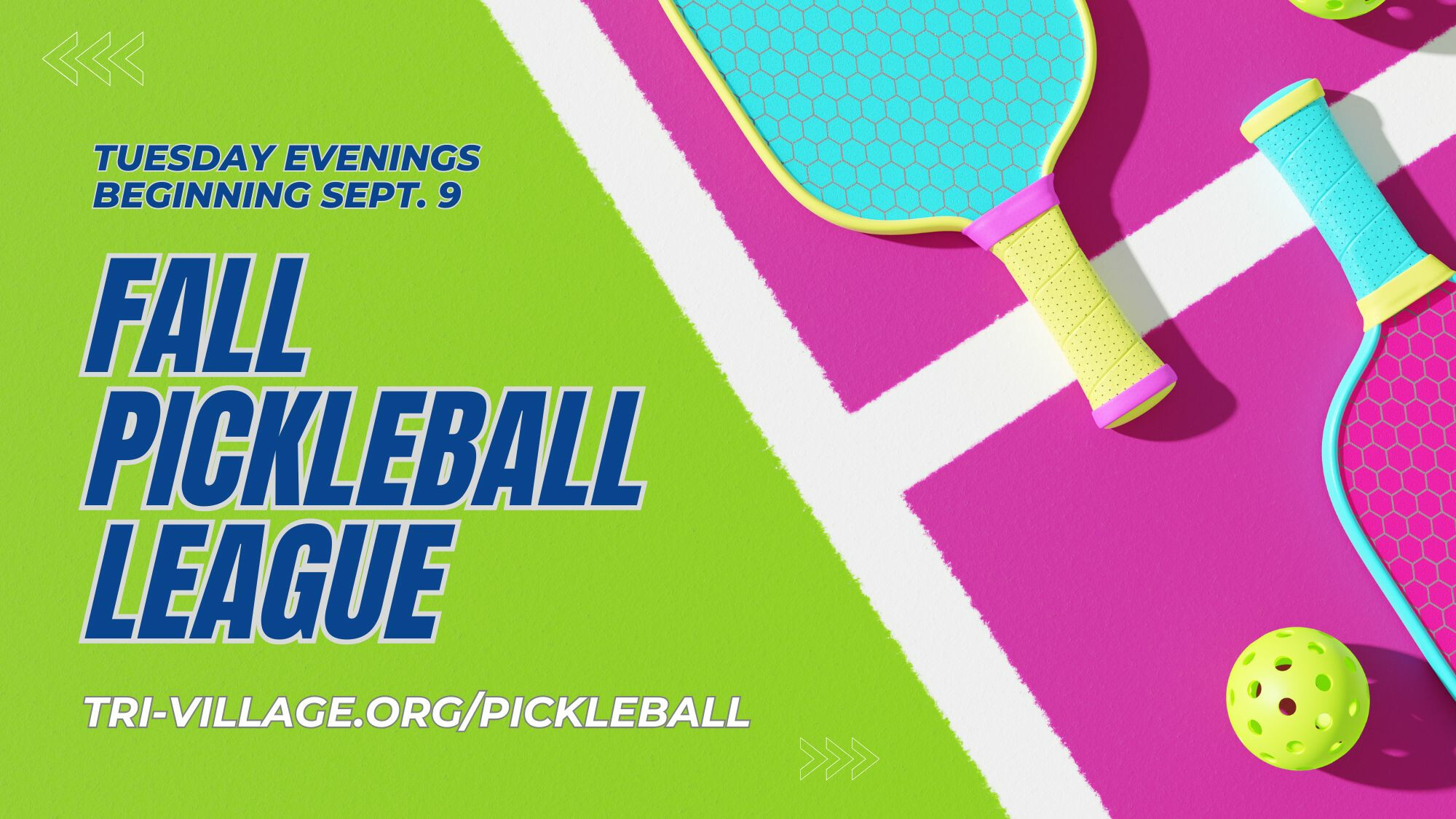 Fall Pickleball League Registration Opens