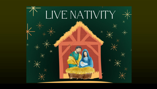 Faith Radio and Haven Memory Care Live Nativity Begins - Montgomery